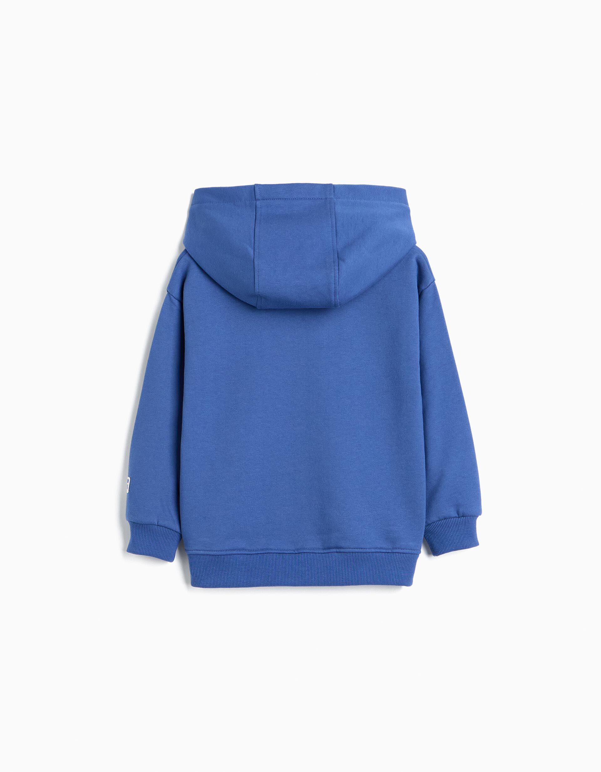 Comprar Online Sweatshirt Estampada Com Capuz, Menino, Azul