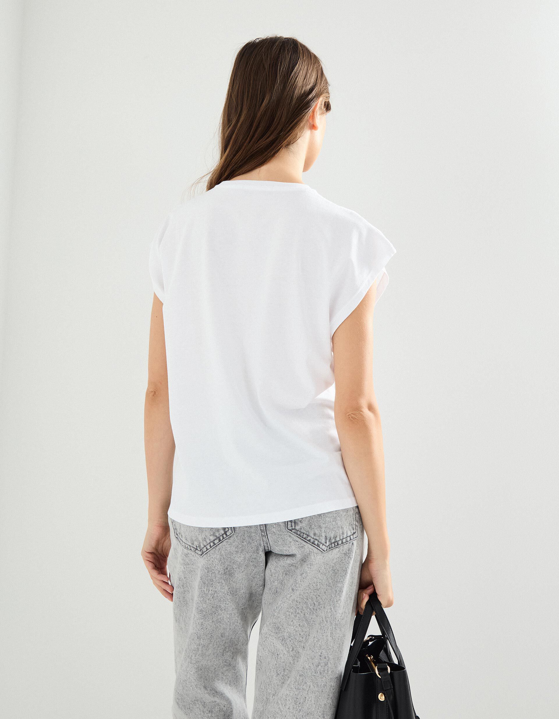 Comprar Online T-shirt Estampado Foil, Mulher, Branco