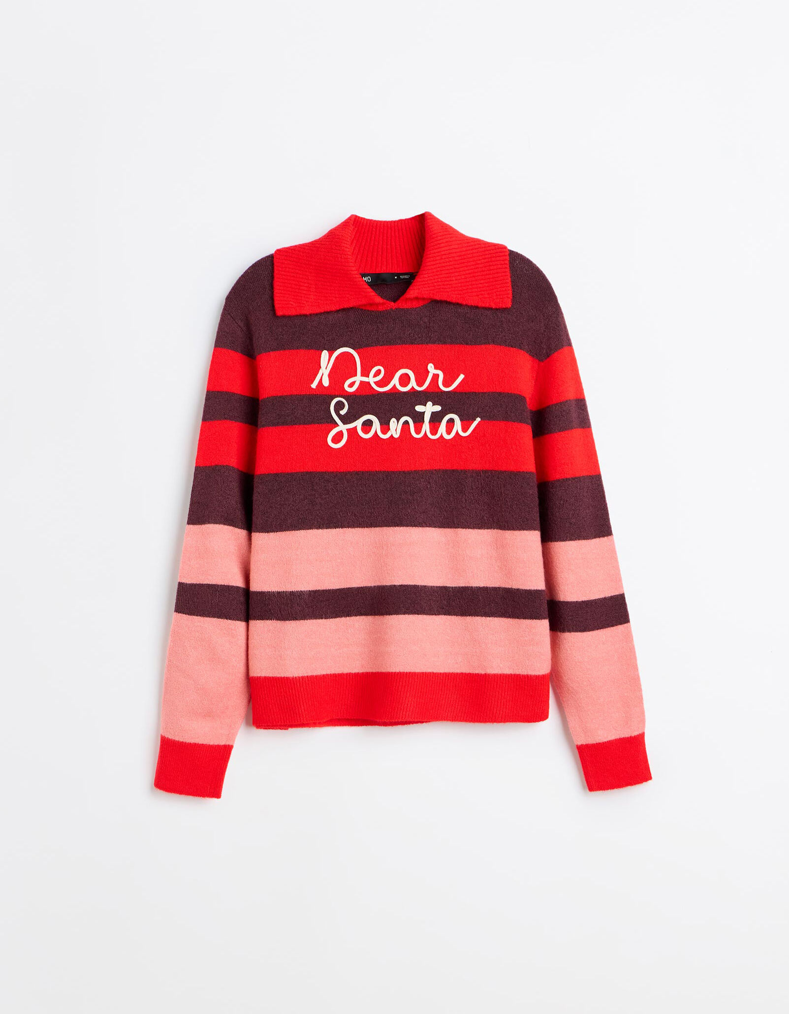 Comprar Online Camisola De Malha &Agrave;s Riscas, Mulher, Vermelho Escuro