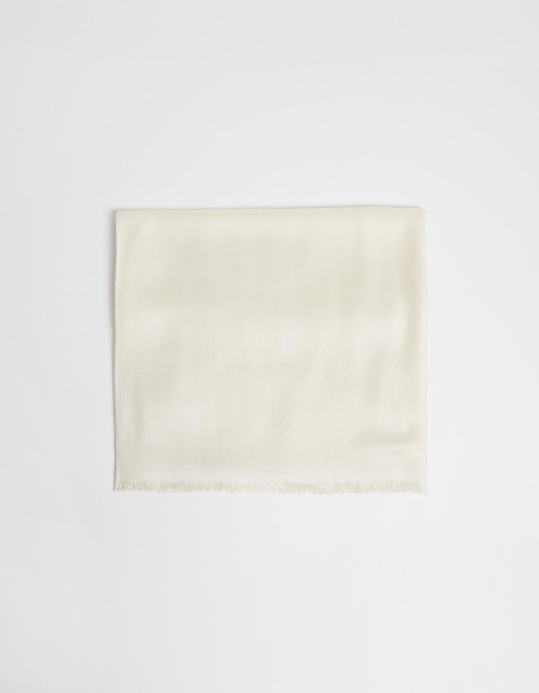 Plain Scarf, Woman, White