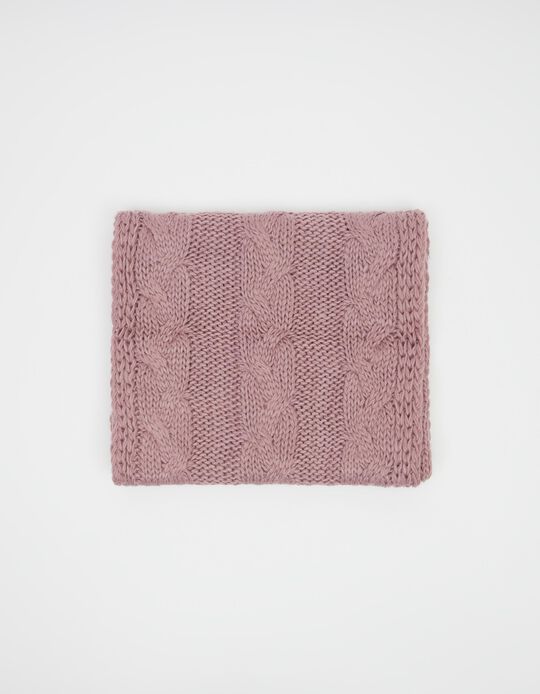 Knitted Scarf, Women, Pink