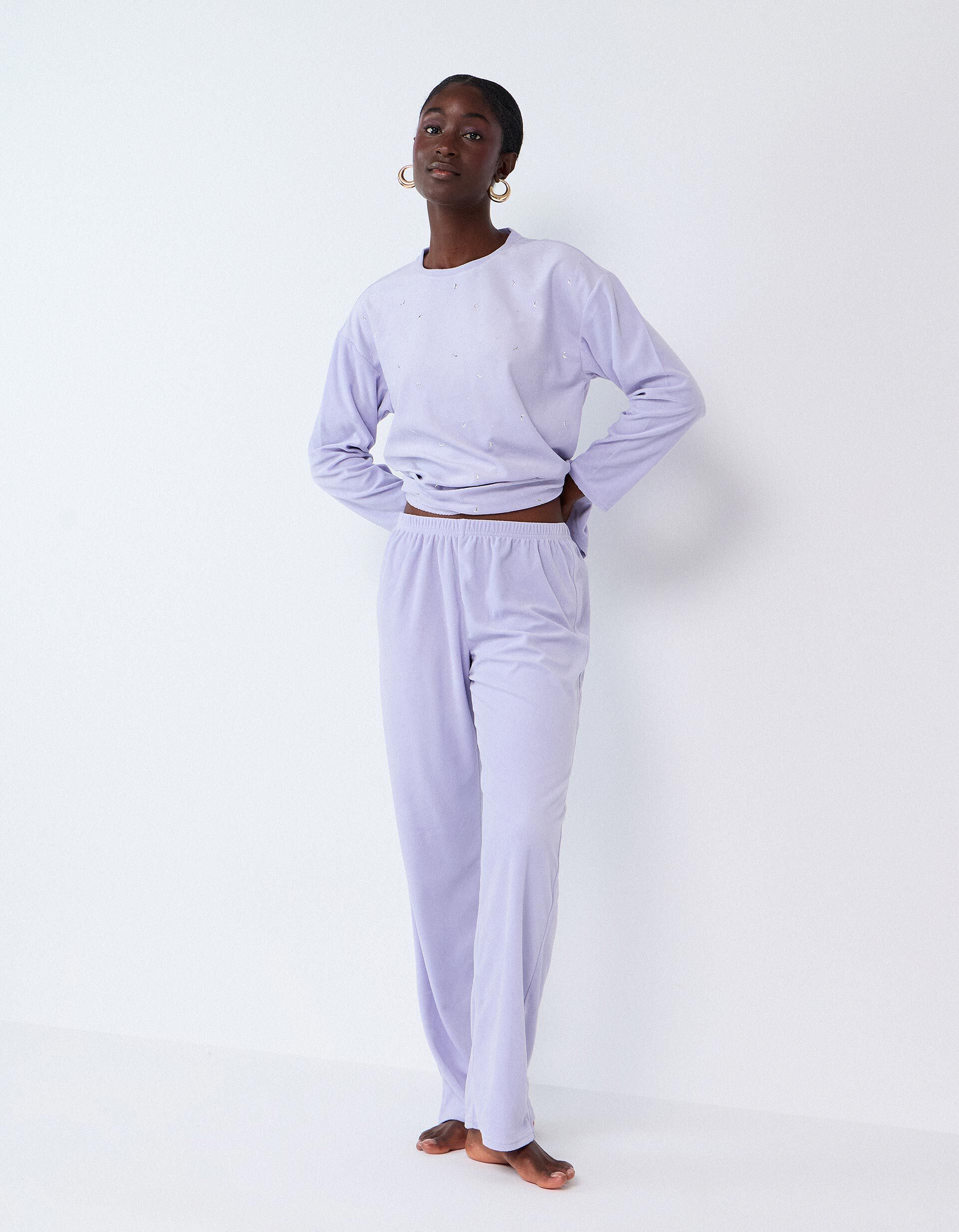 Comprar Online Pijama De Veludo, Mulher, Roxo Claro