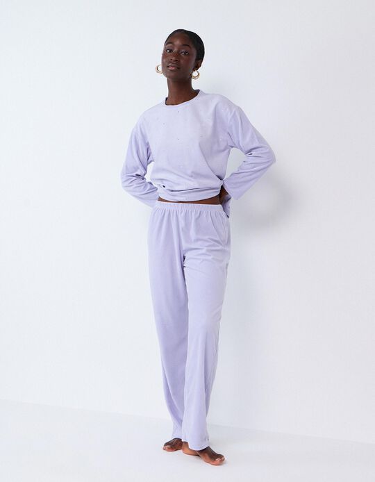 Comprar Online Pijama De Veludo, Mulher, Roxo Claro