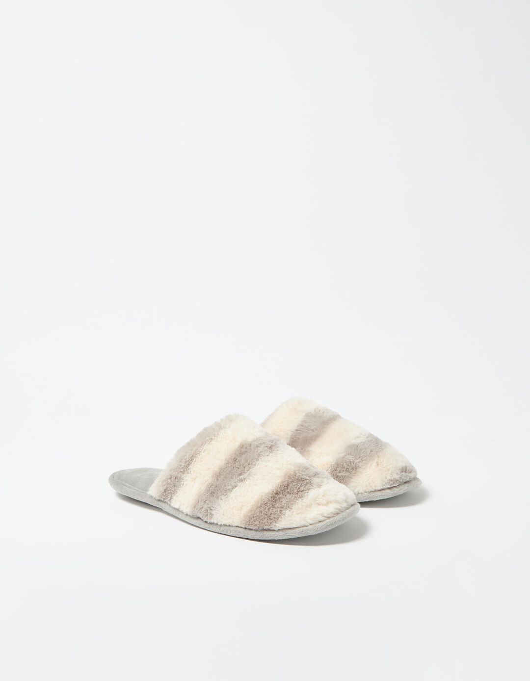 Chinelos de Quarto, Mulher, Cinzento