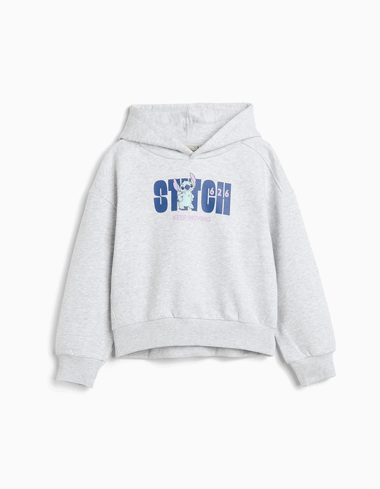 Comprar Online Sweatshirt Capuz 'Stitch' ©Disney, Menina, Cinzento Claro