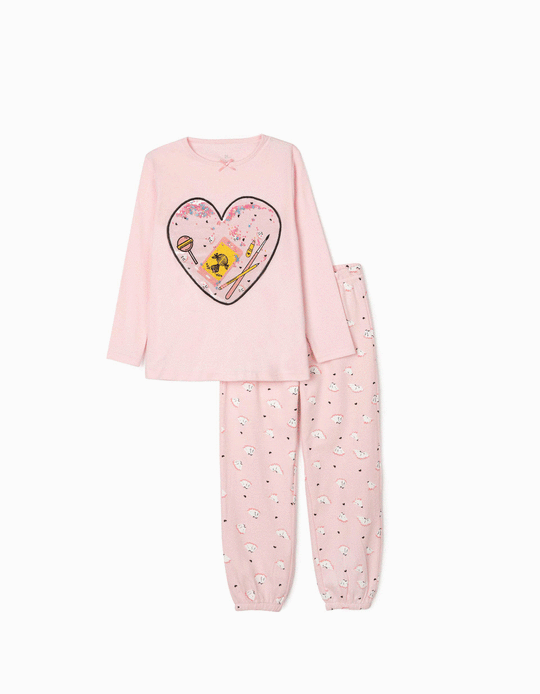 Pyjamas for Girls, 'Heart', Pink