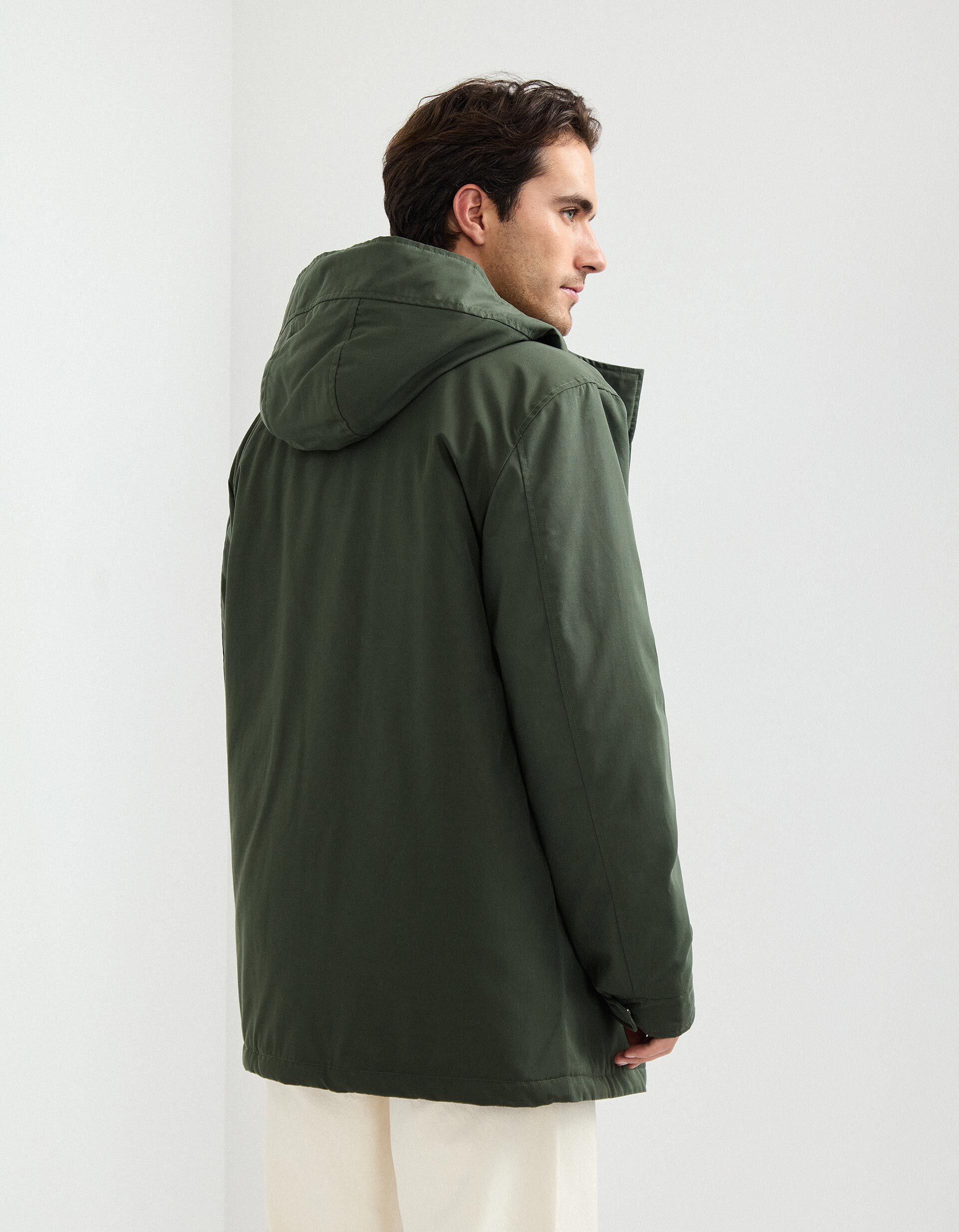 Comprar Online Parka com Capuz, Homem, Verde Escuro