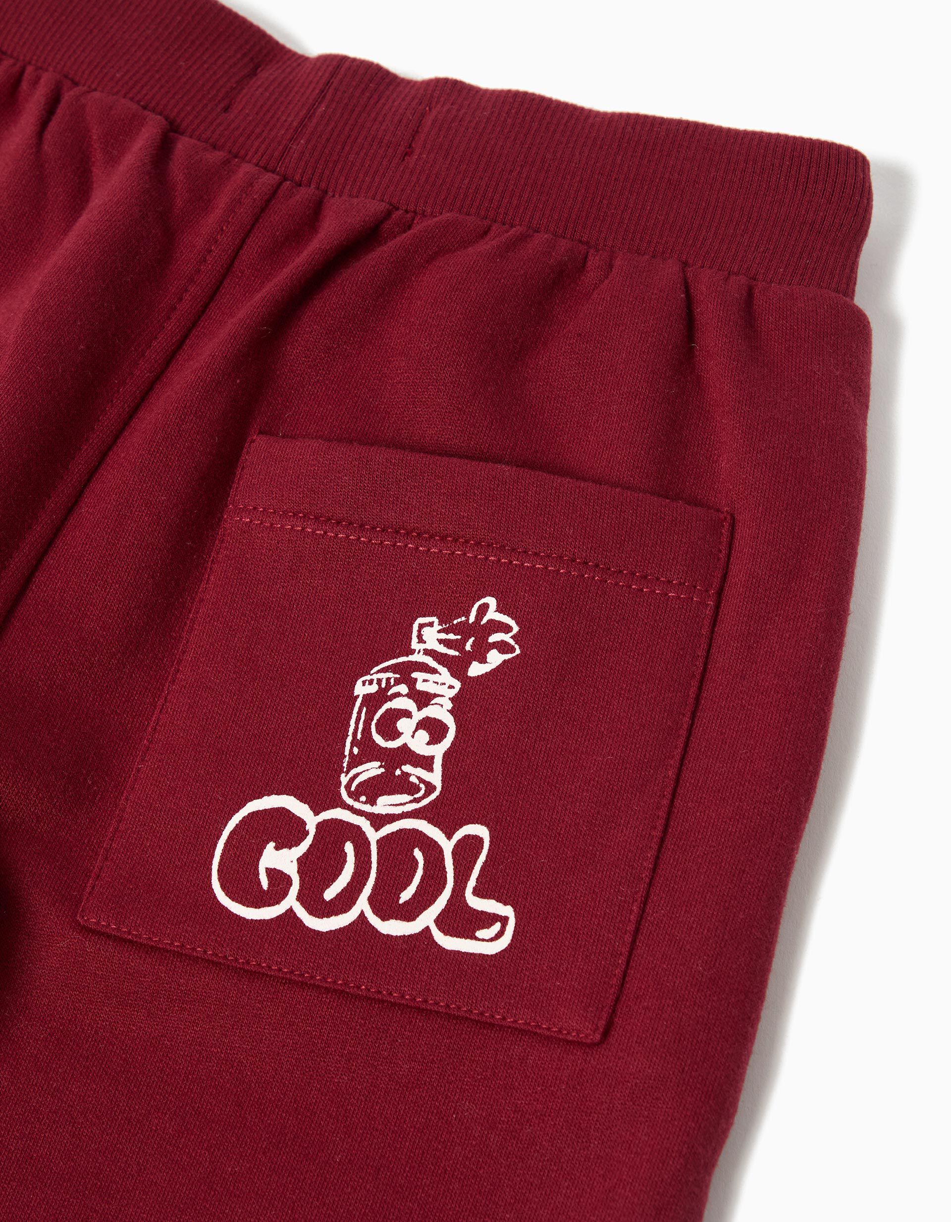 Comprar Online Cal&ccedil;as de Jogging, Menino, Vermelho Escuro 