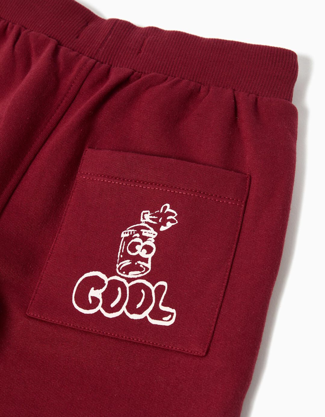 Calças de Jogging, Menino, Vermelho Escuro 