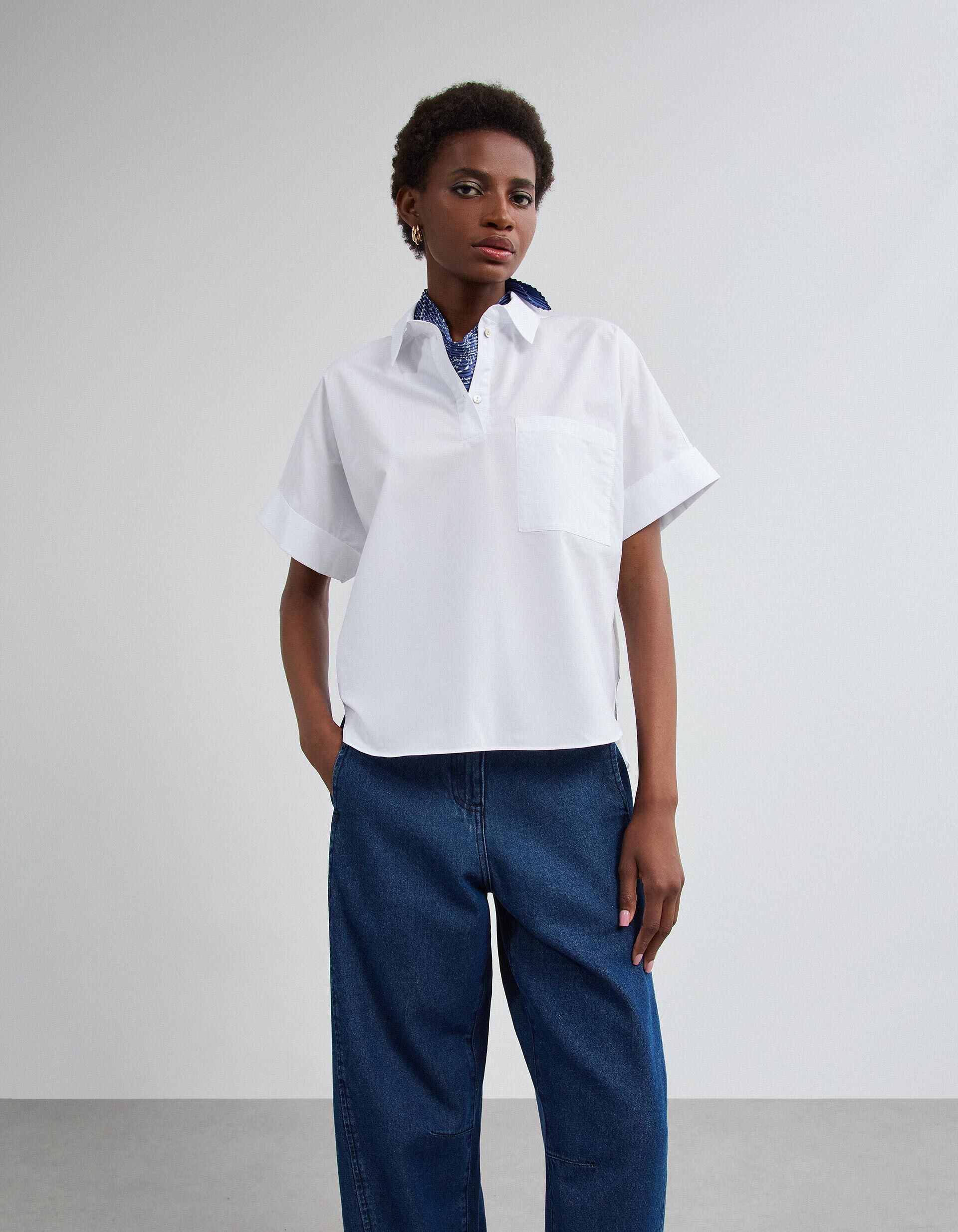 Comprar Online Camisa De Popelina, Mulher, Branco
