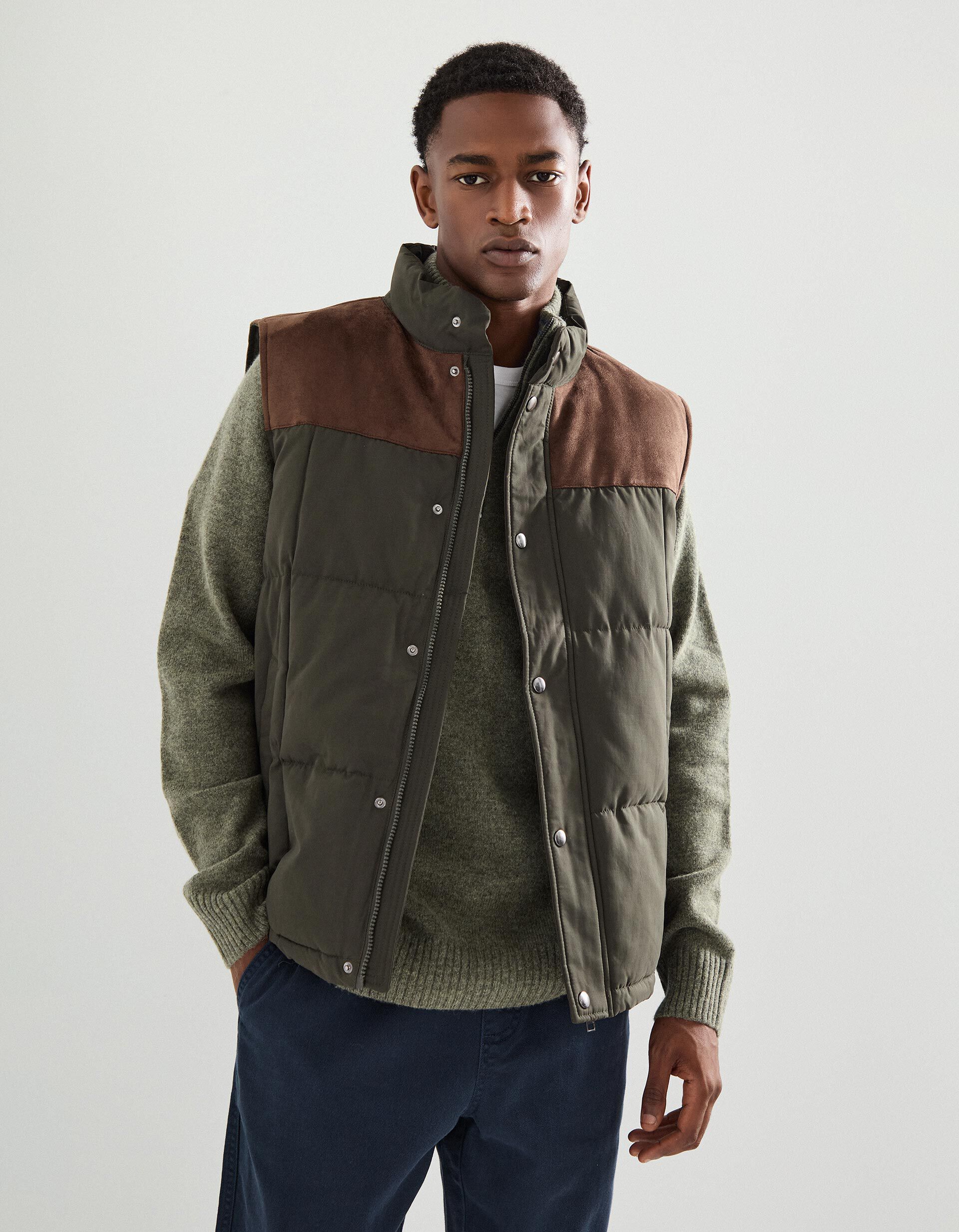 Comprar Online Colete Acolchoado, Homem, Verde Escuro