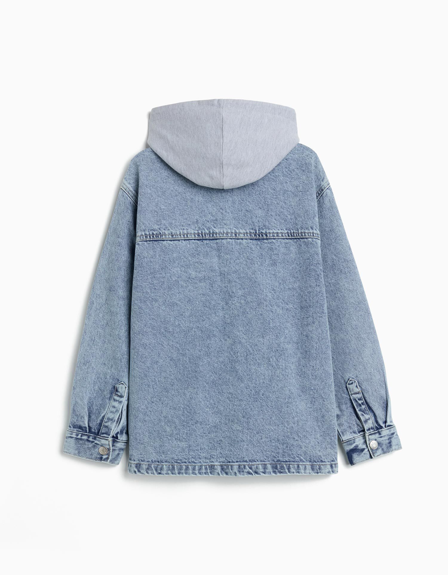 Comprar Online Sobrecamisa de Ganga com Capuz, Menino, Azul Claro