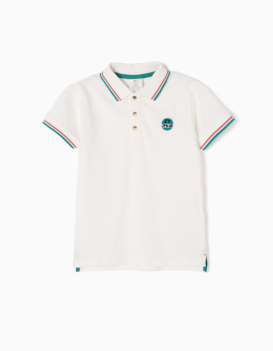 Polo de Manga Curta ZY JPN-96 Branco