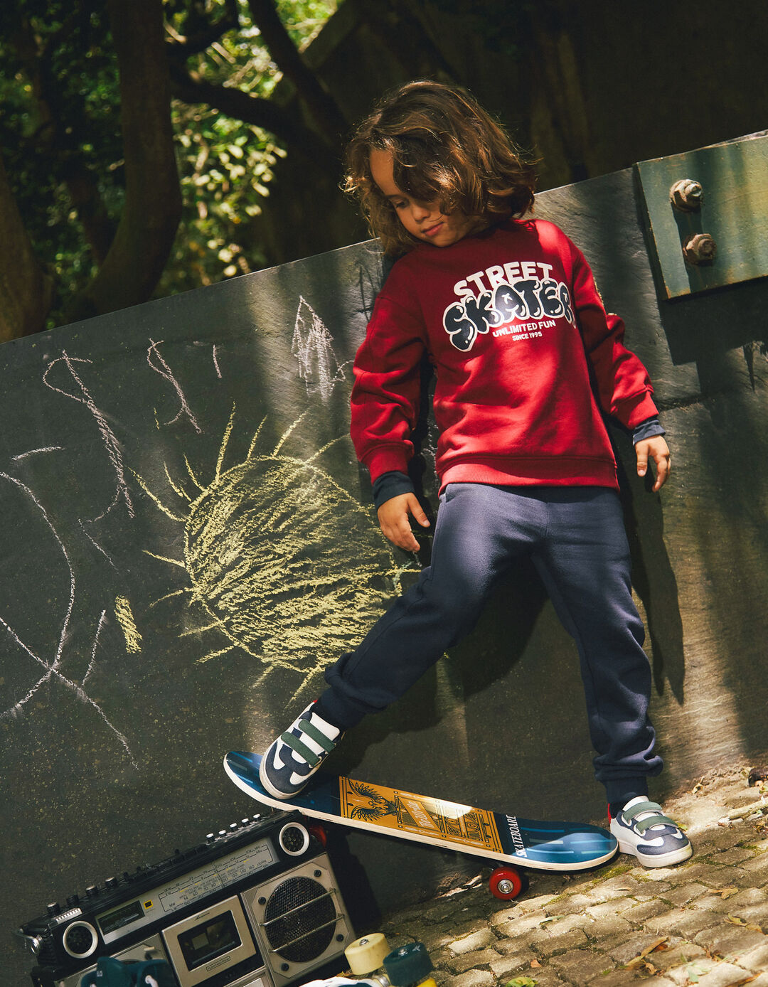 Conjunto de Jogging, Menino, Vermelho Escuro