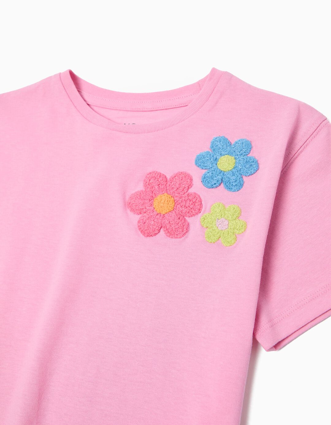T-shirt, Menina, Rosa Claro