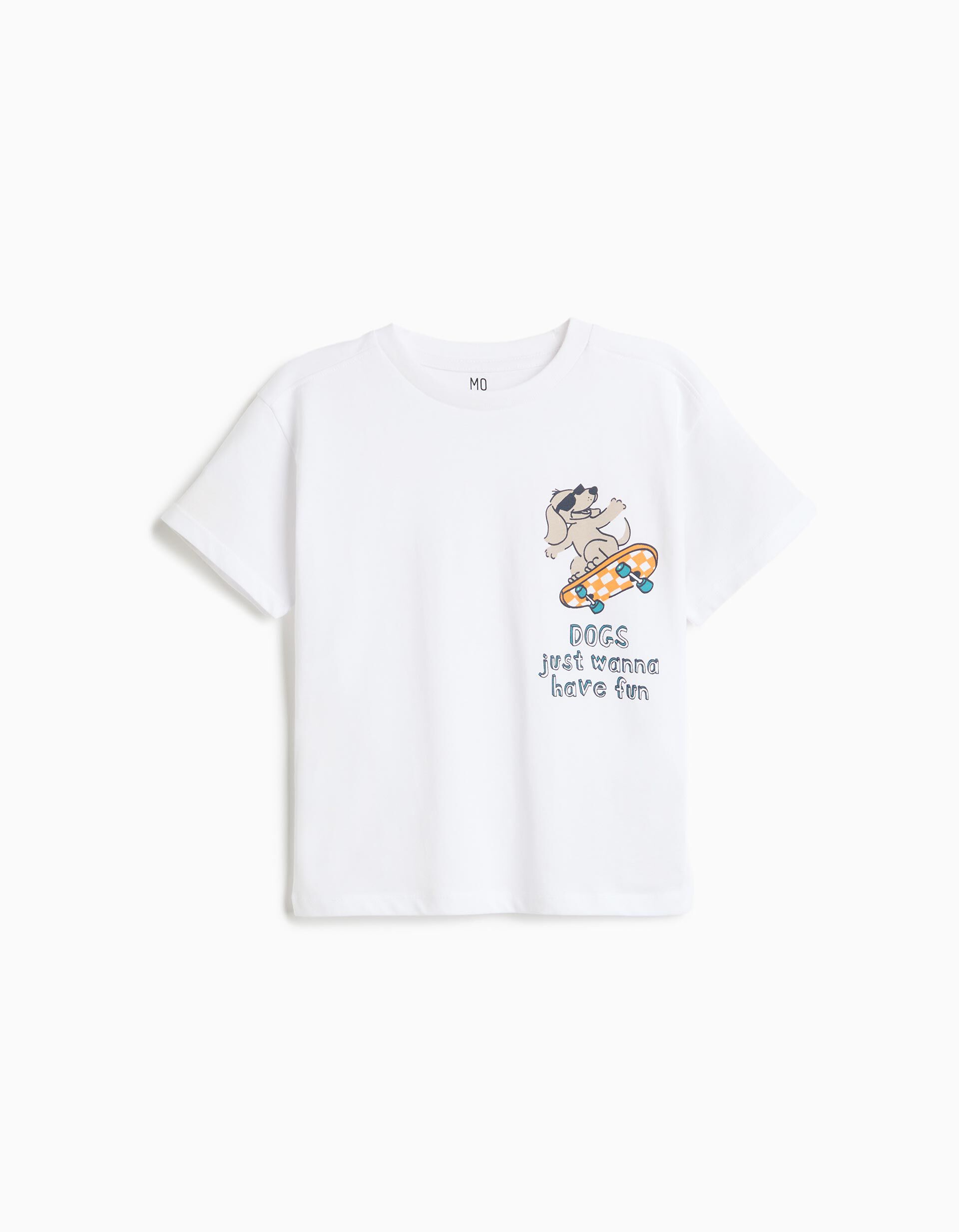 Comprar Online T-shirt Estampada, Menino, Branco