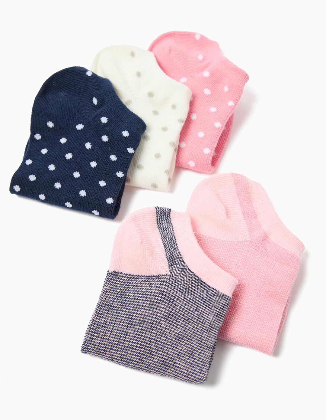 Pack 5 Pares de Meias, Menina, Multicor