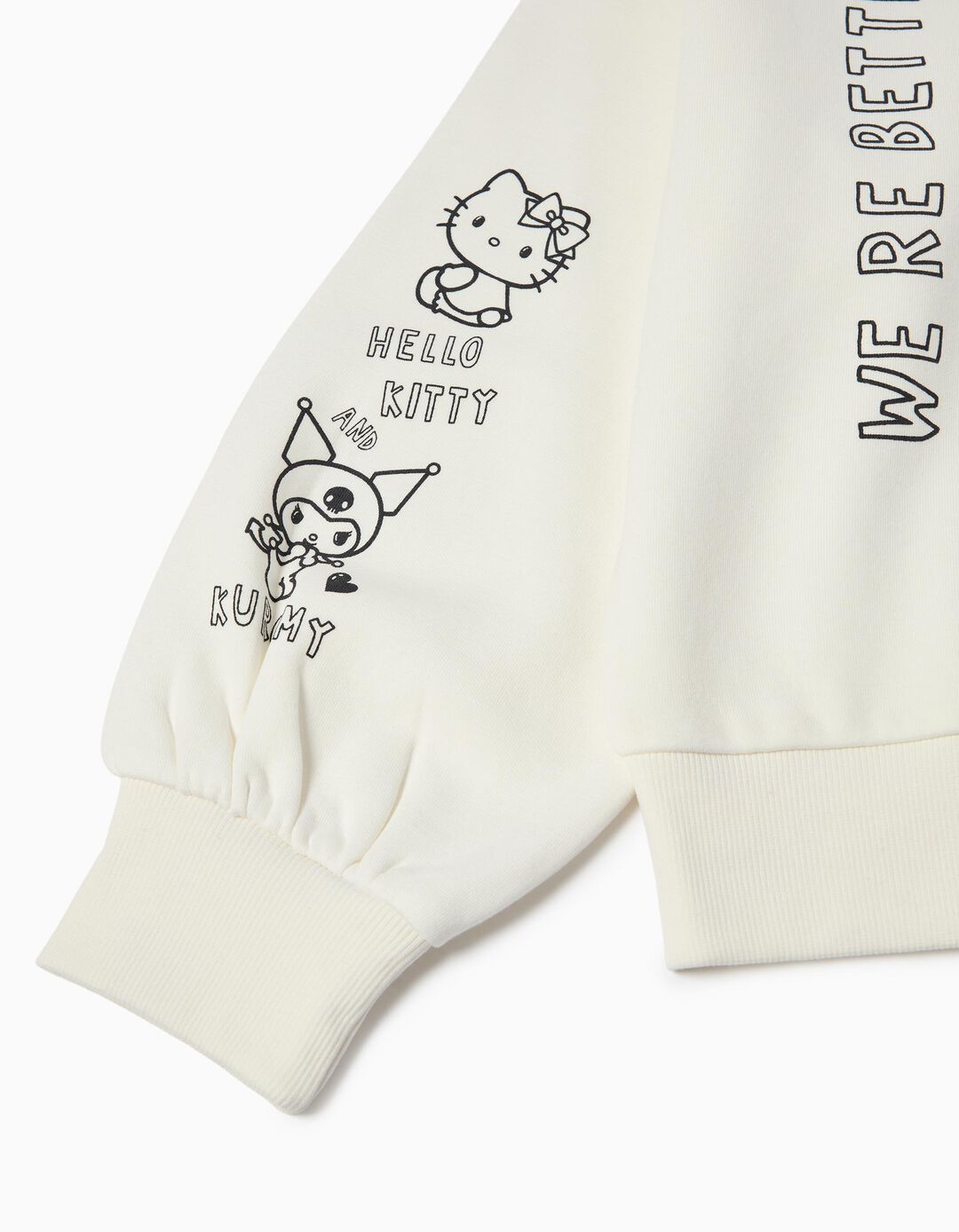 Sweatshirt 'Hello Kitty', Menina, Branco