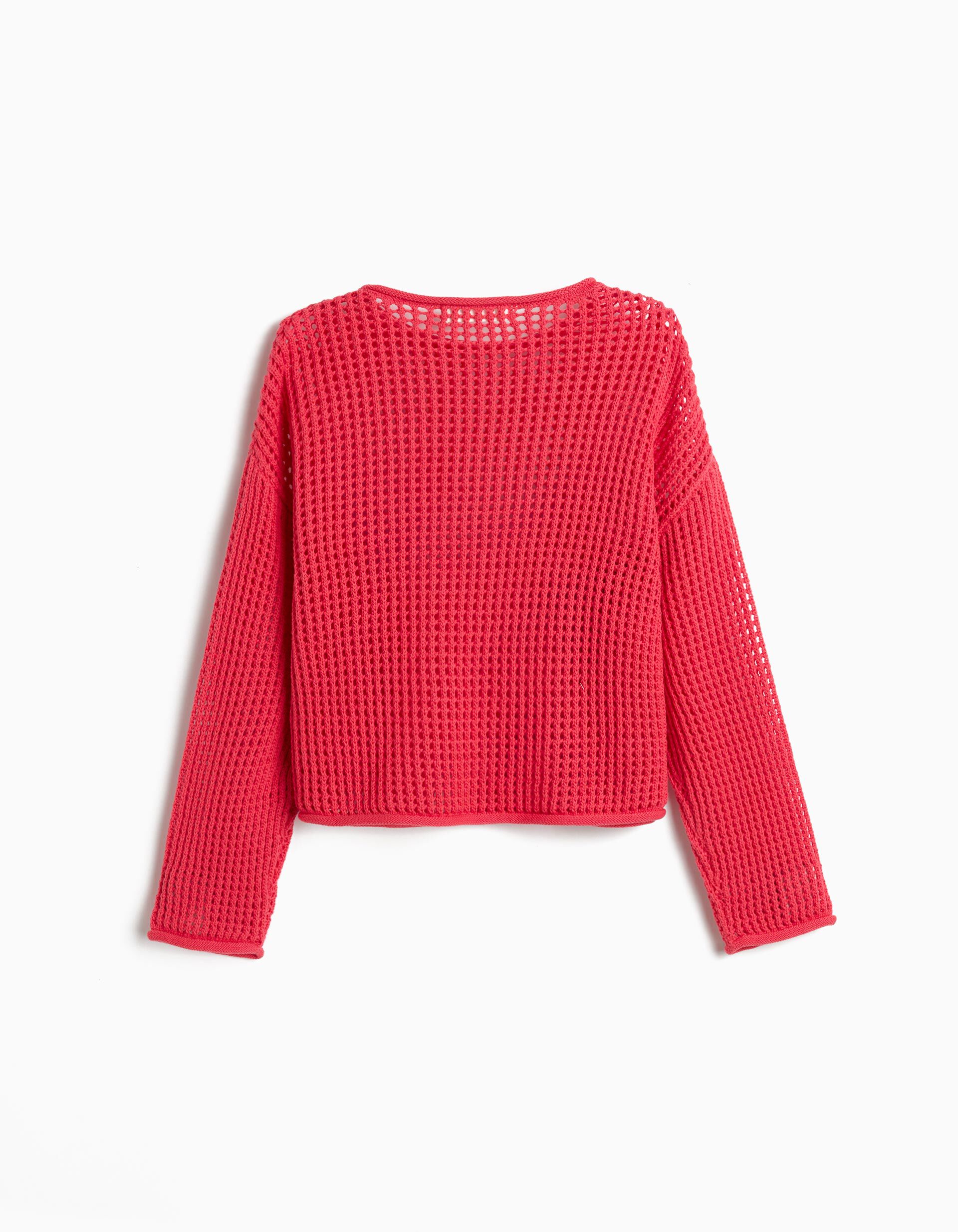 Comprar Online Camisola Crochet, Menina, Rosa Escuro