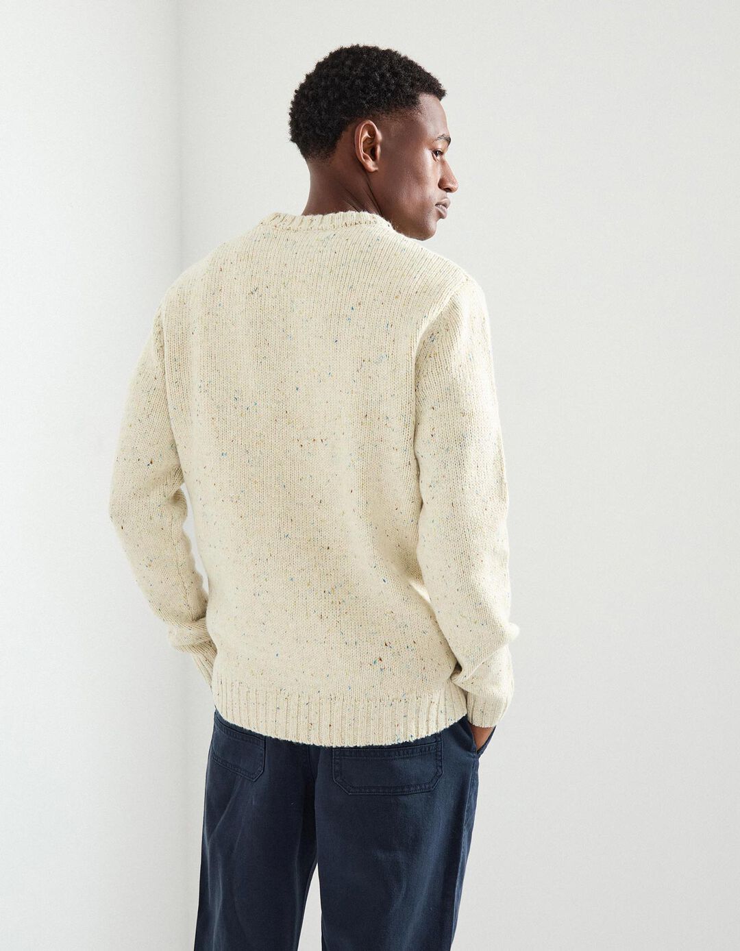 Camisola de Malha, Homem, Branco