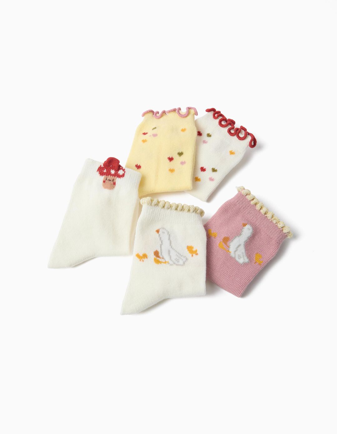 Pack 5 Pares De Meias, Menina, Multicolor