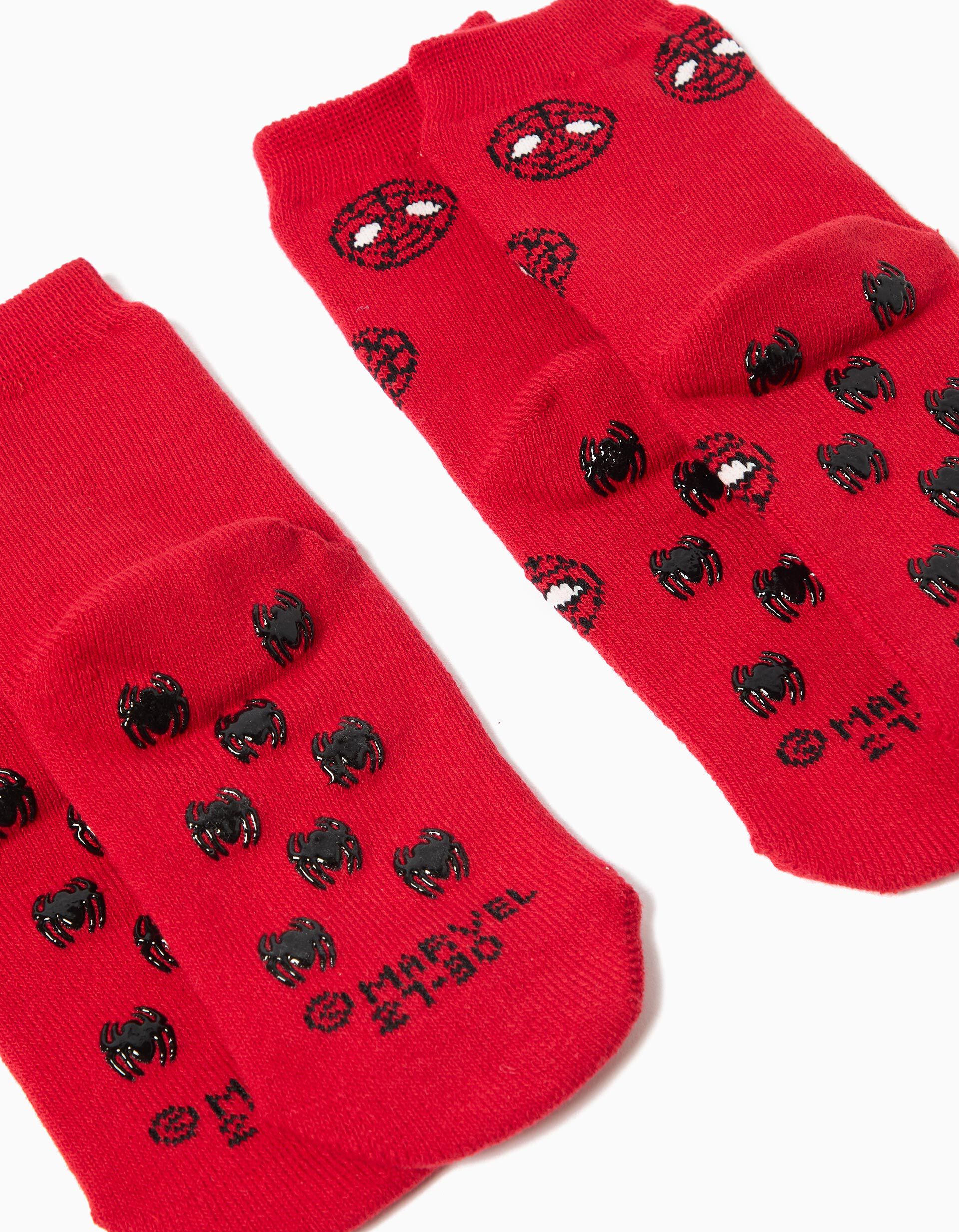 Comprar Online Pack 2 Meias Antiderrapantes 'Spider-Man' &copy;Disney, Menino, Vermelho