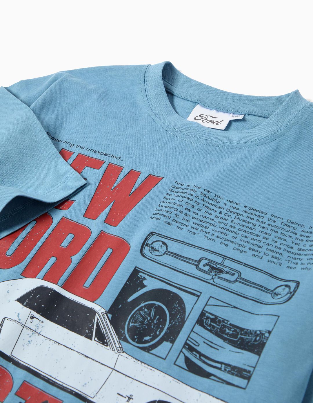 T-shirt 'Ford', Menina, Azul