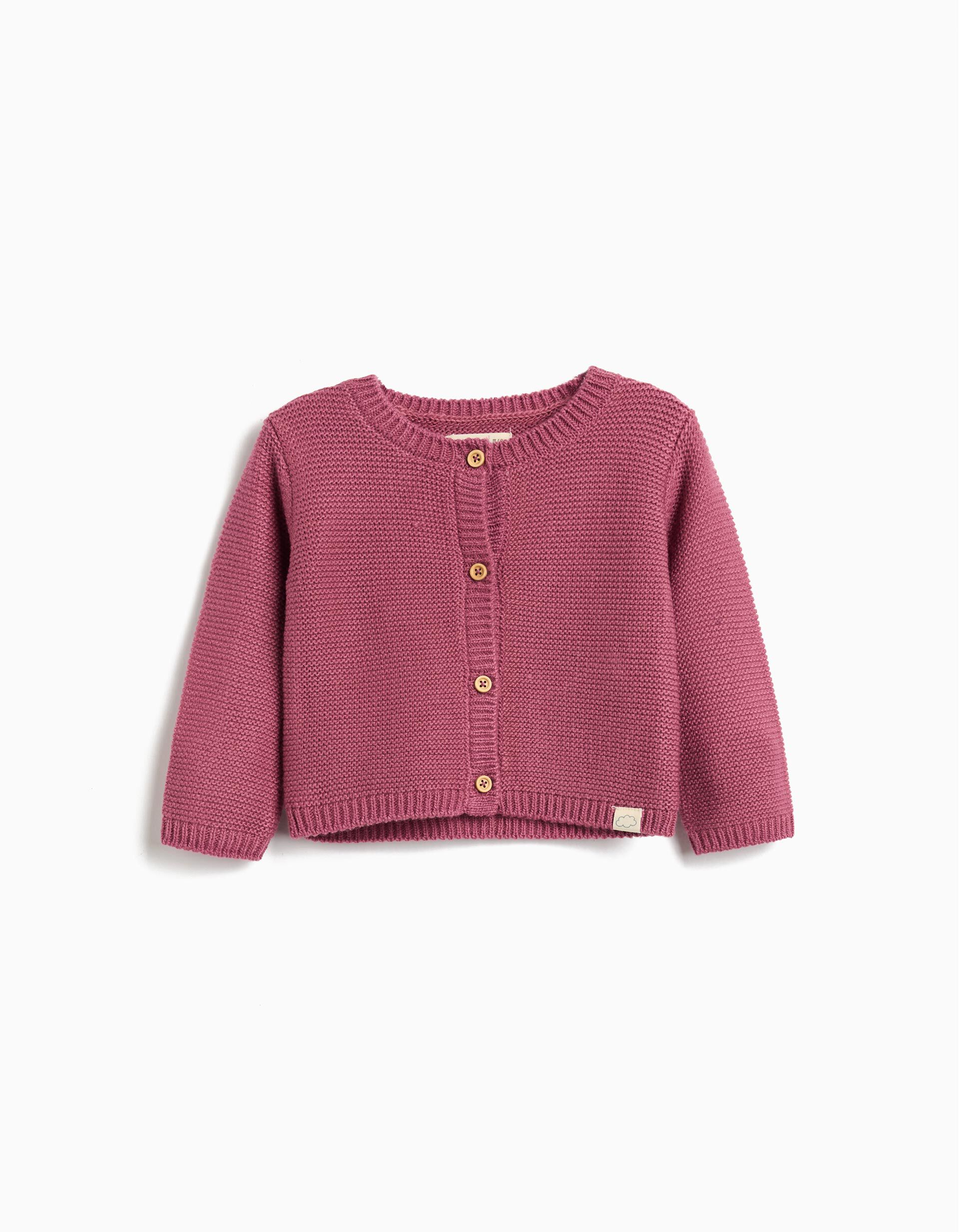 Comprar Online Casaco de Malha, Rec&eacute;m-Nascido, Roxo