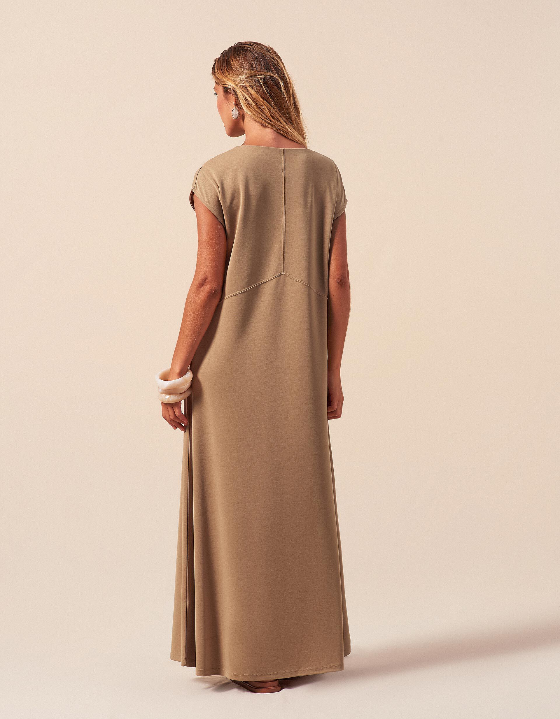 Comprar Online Vestido, Mulher, Bege