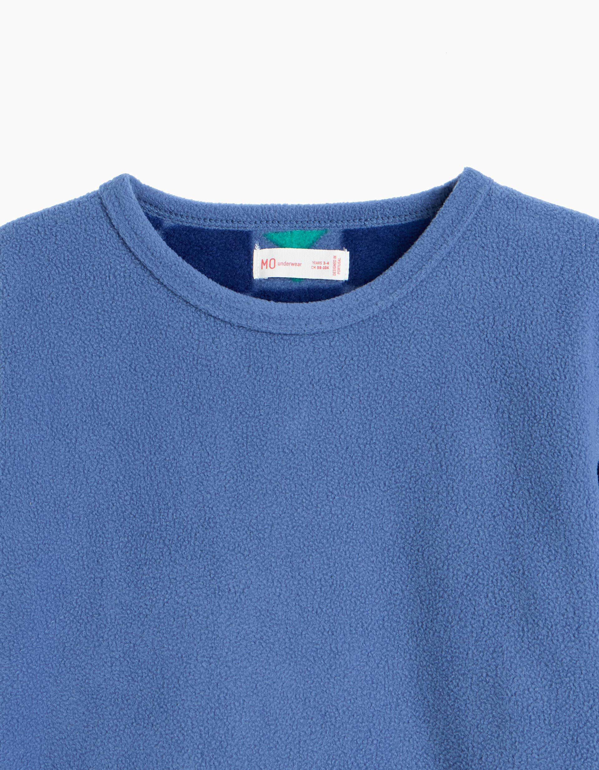 Comprar Online Pijama Polar De Natal, Menina, Azul Escuro