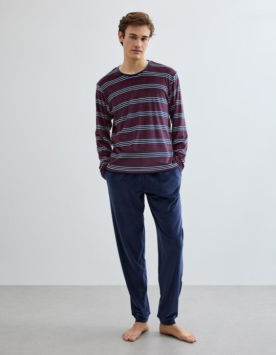 Comprar Online Pijama Aveludado, Homem, Azul Escuro