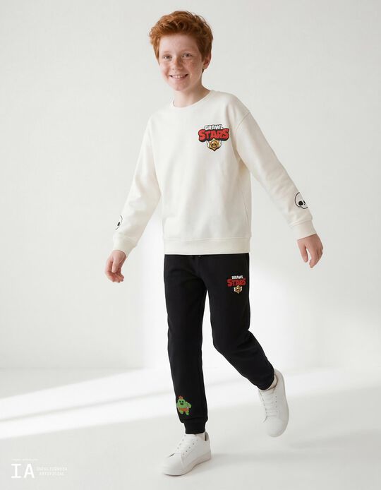 Comprar Online Joggers de Felpa 'Brawl Stars', Menino, Preto