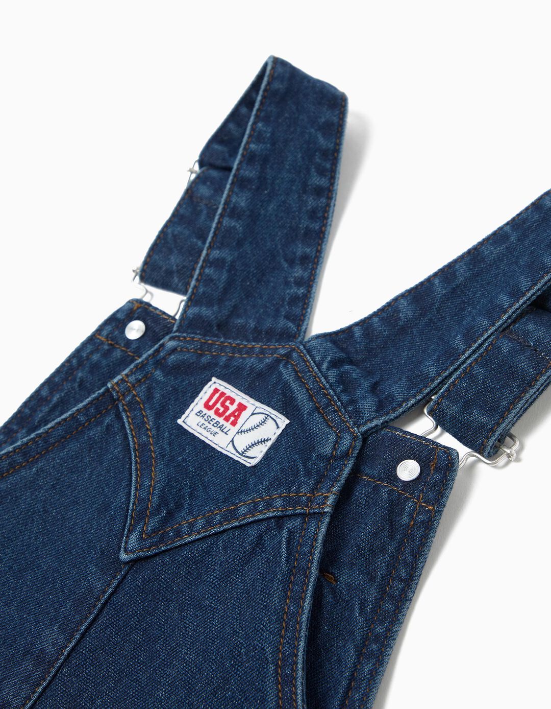 Jardineiras de Ganga, Menino, Azul Escuro