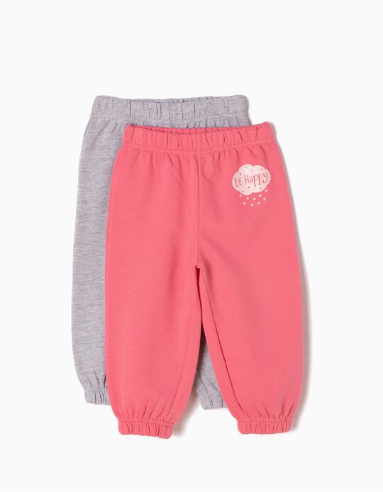 Pack of 2 Joggers, Be Happy