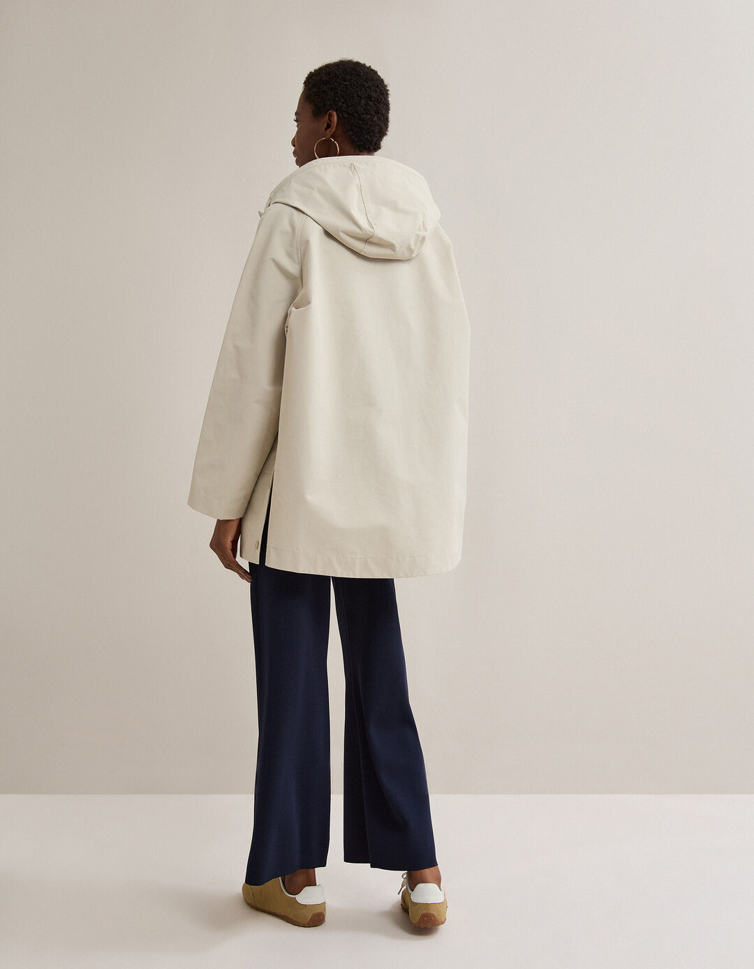 Parka Capuz, Mulher, Bege