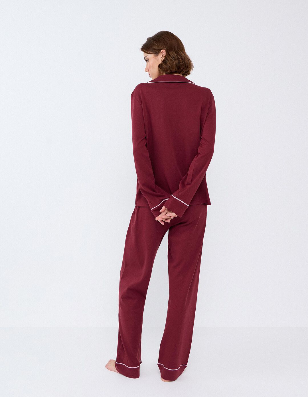 Pijama Camiseiro, Mulher, Vermelho