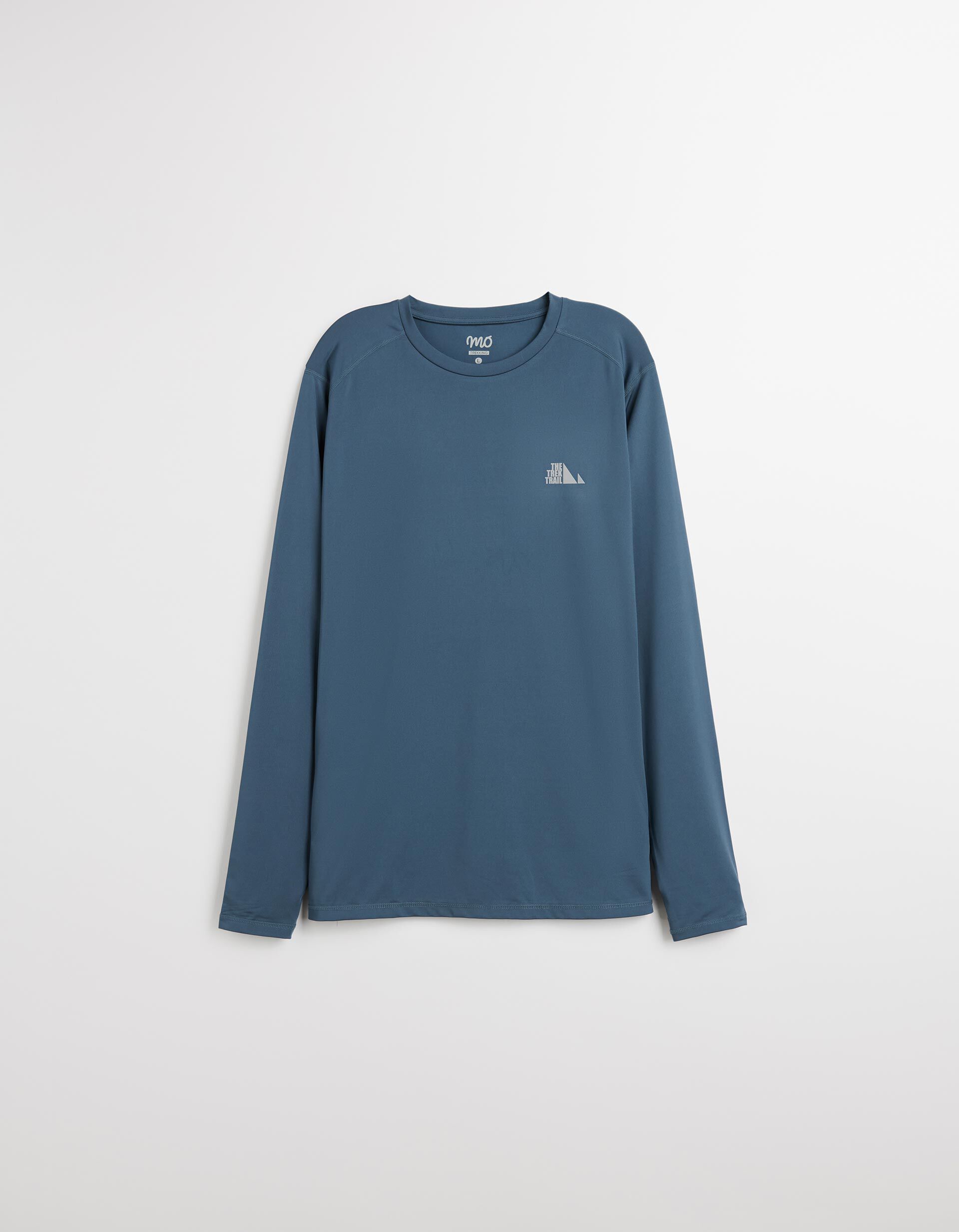 Comprar Online T-shirt Manga Comprida de Desporto, Homem, Azul Escuro