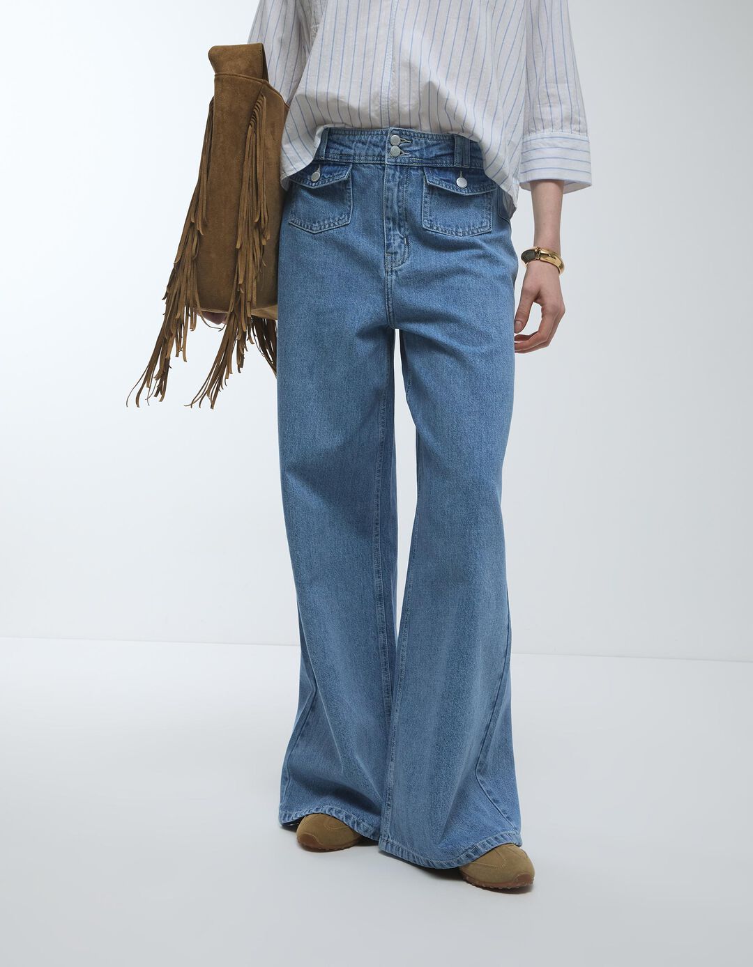 Cal&ccedil;as de Ganga, Mulher, Azul