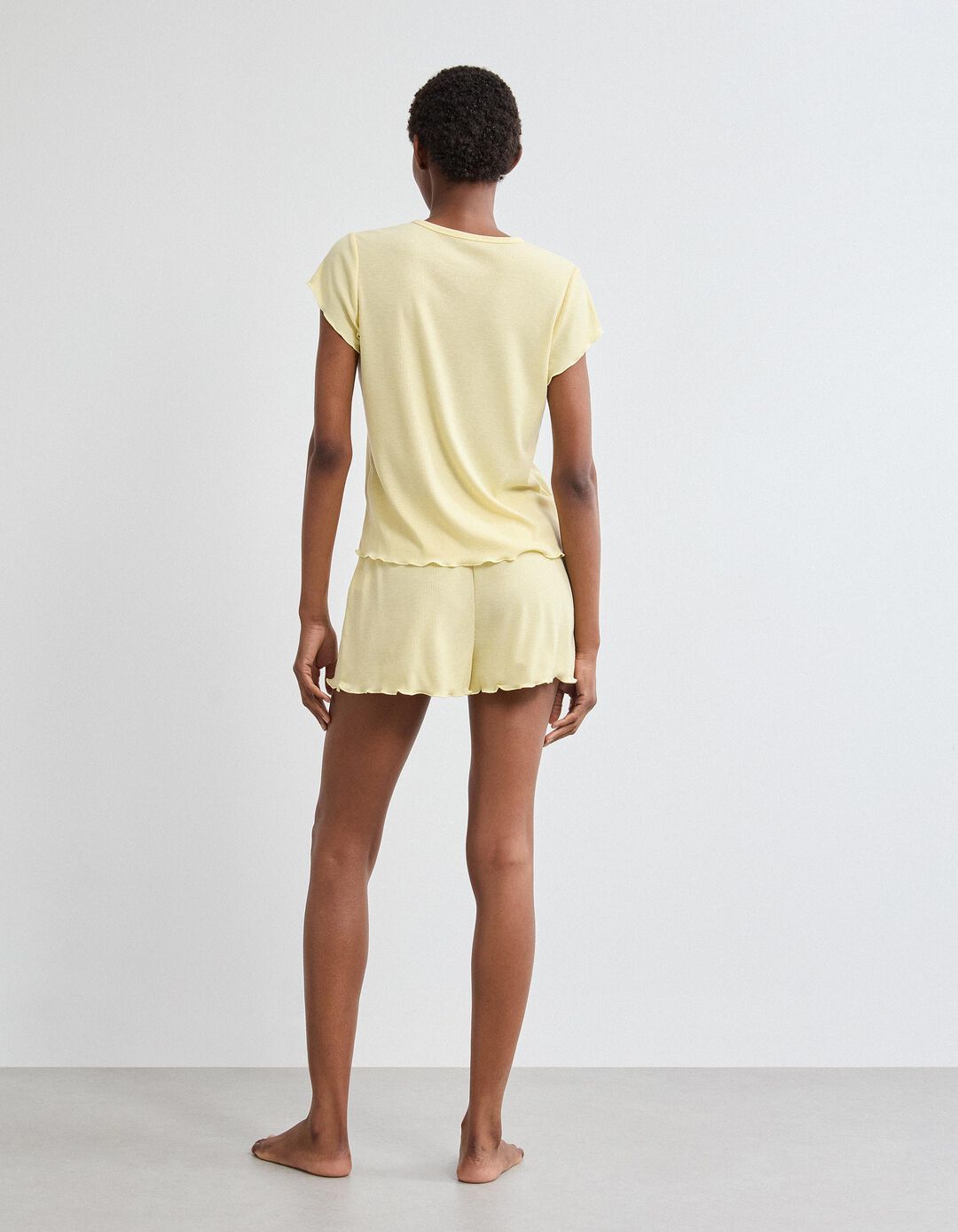 Pijama, Mulher, Amarelo Claro