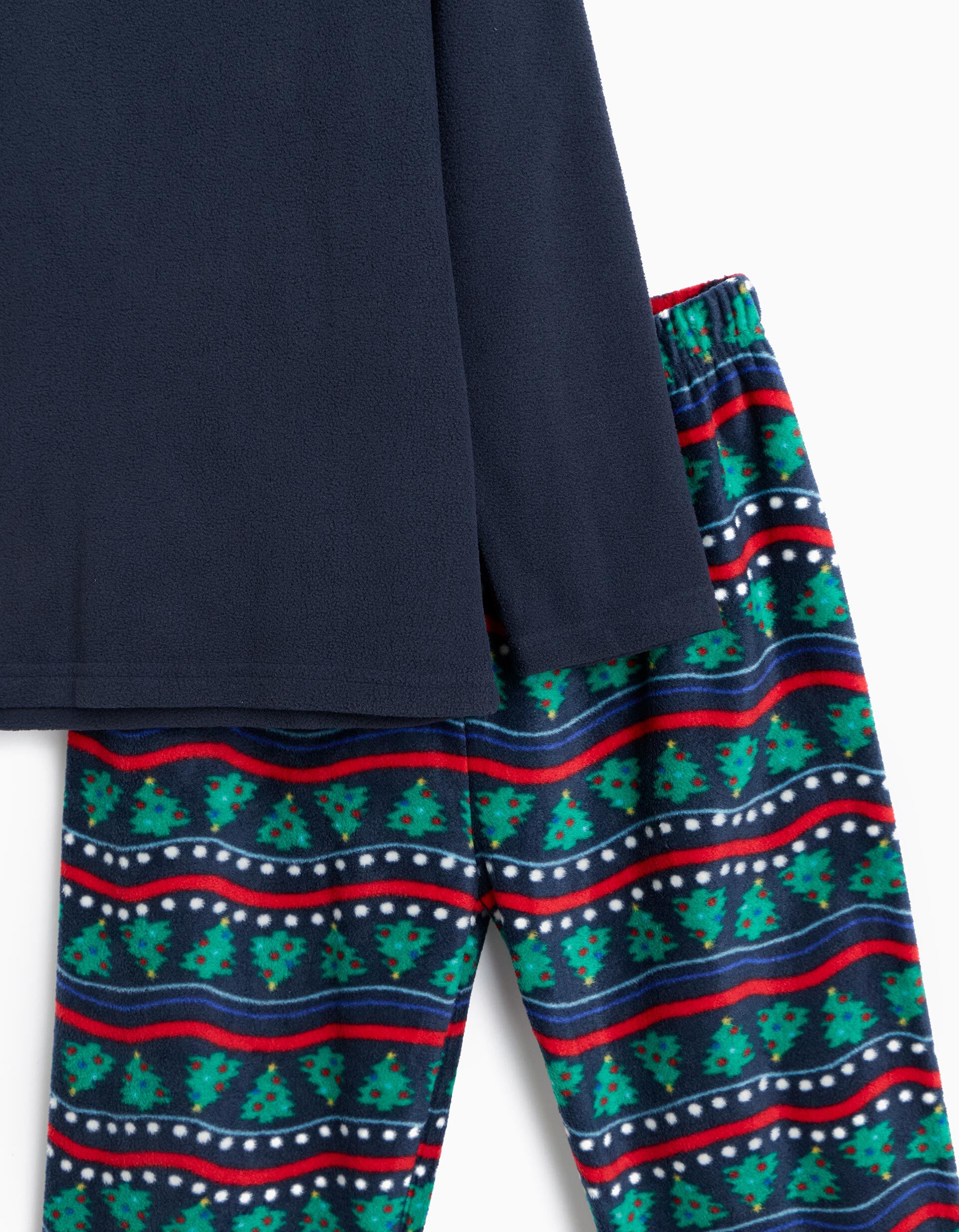 Comprar Online Pijama Polar De Natal, Menino, Azul Escuro
