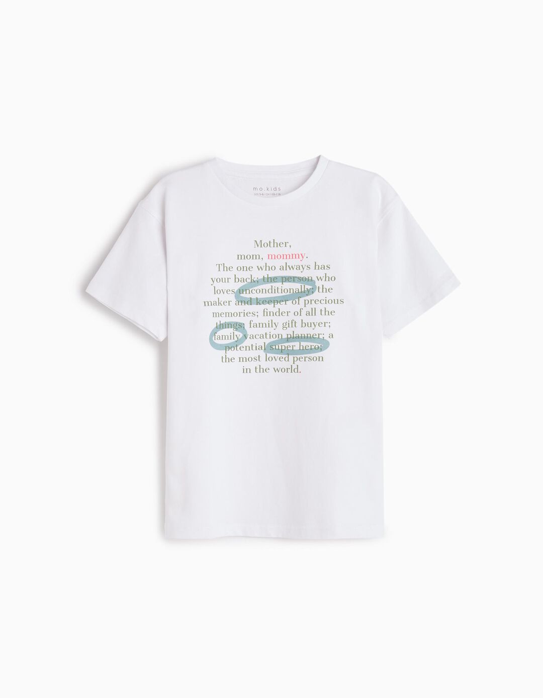 T-shirt 'Dia da Mãe', Menino, Branco 