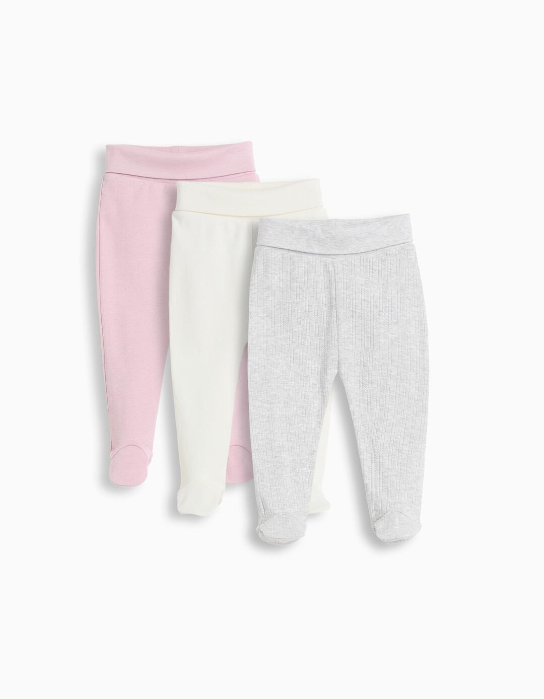 Pack 3 Cal&ccedil;as com P&eacute;s, Beb&eacute;, Multicor