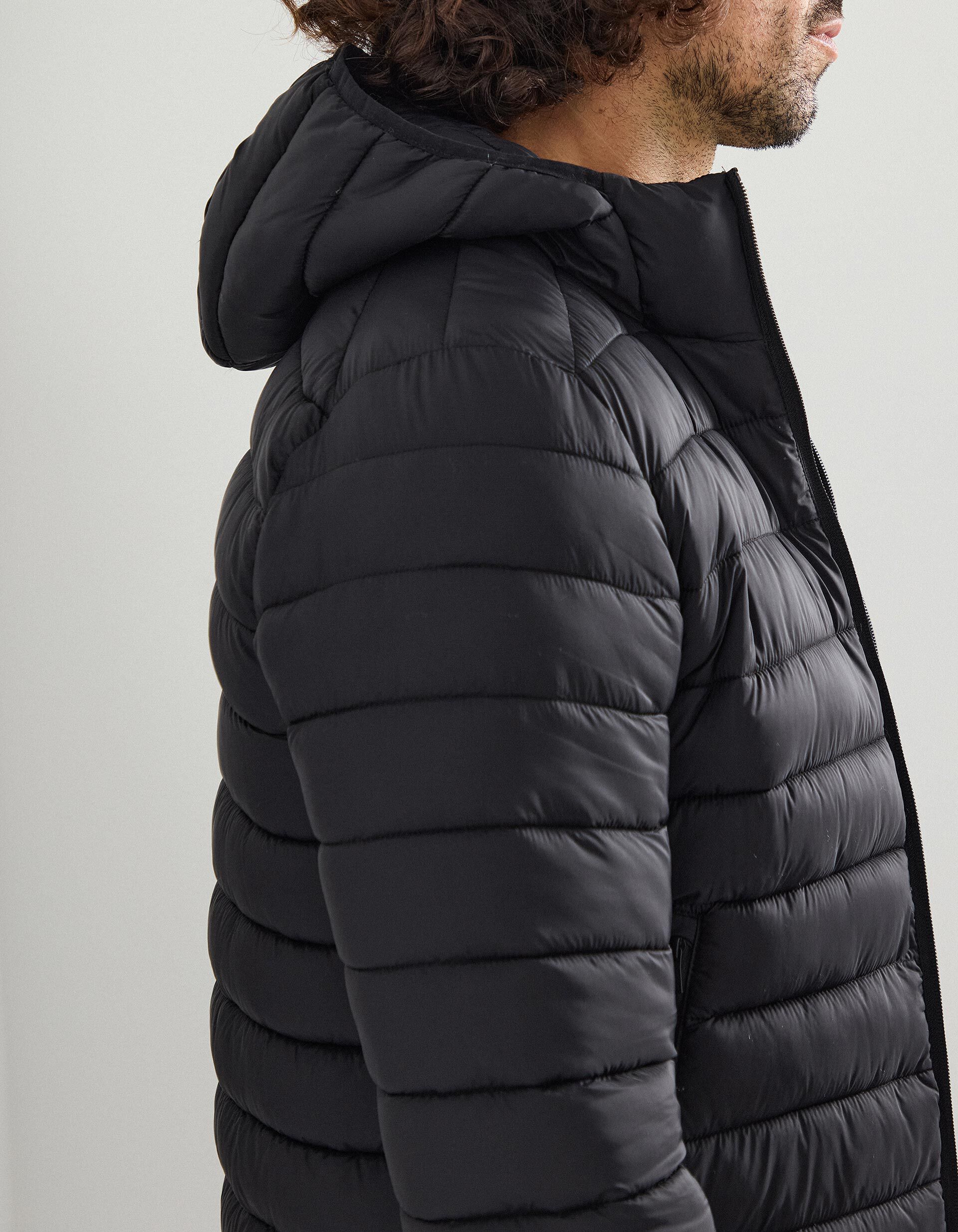 Comprar Online Casaco Acolchoado com Capuz, Homem, Preto