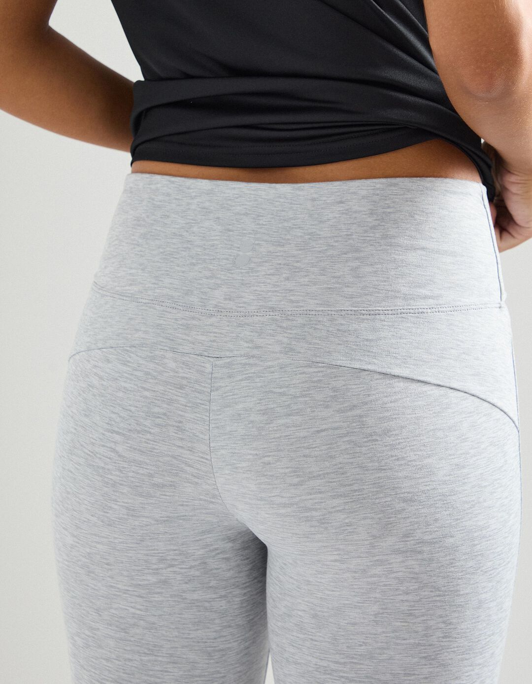 Leggings de Desporto Curtas, Mulher, Cinzento 
