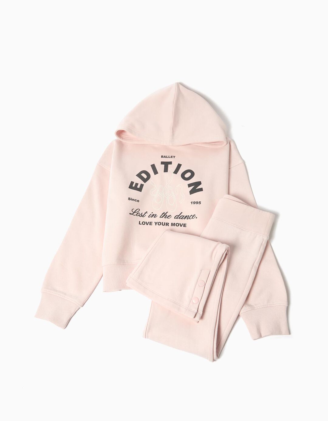 Conjunto de Jogging, Menina, Rosa Claro