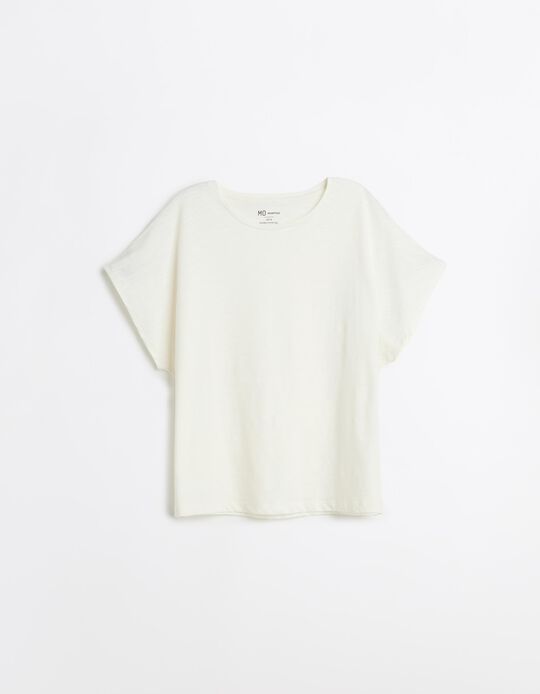 Comprar Online T-shirt, Mulher, Bege Claro