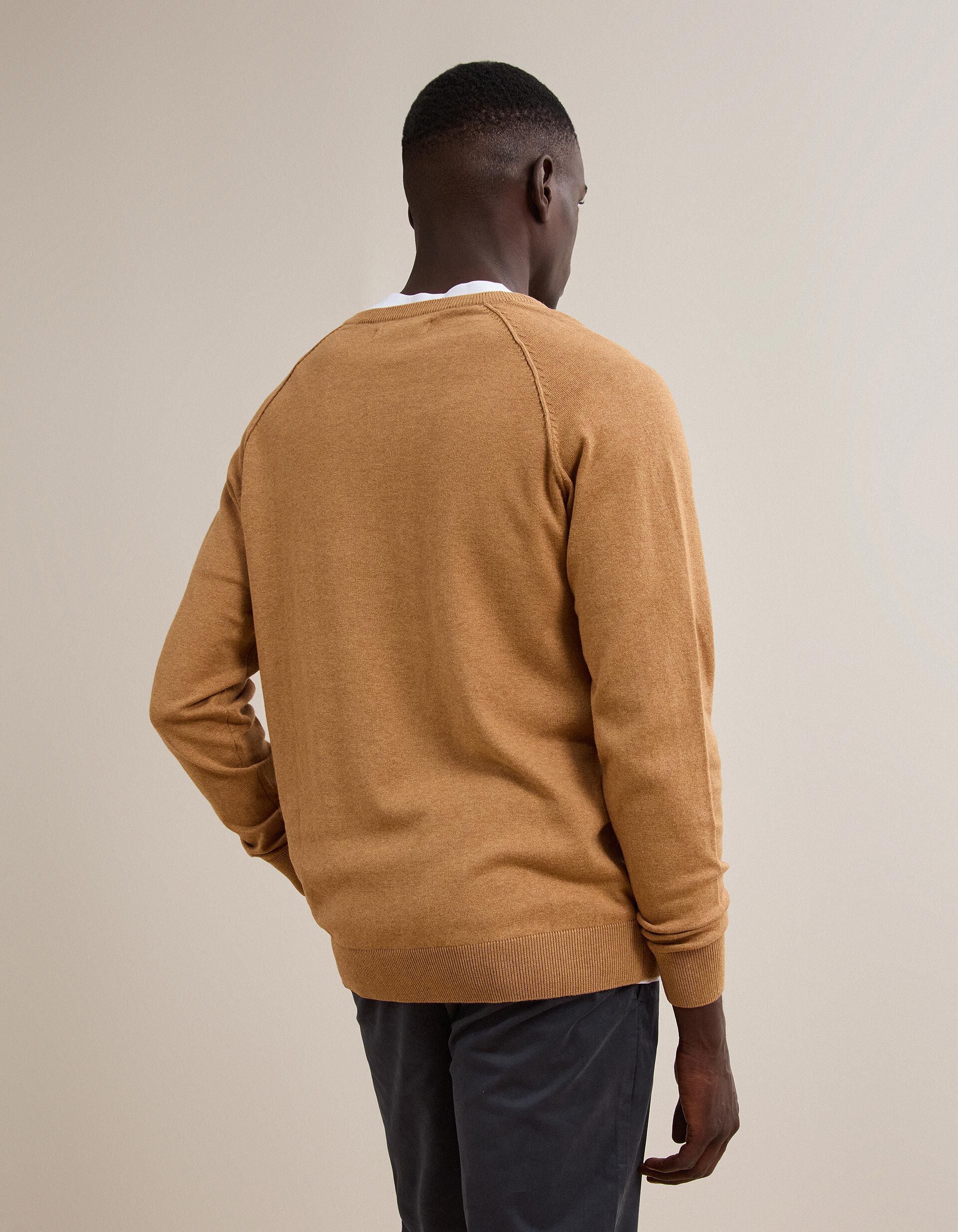 Comprar Online Camisola De Malha, Homem, Castanho Claro