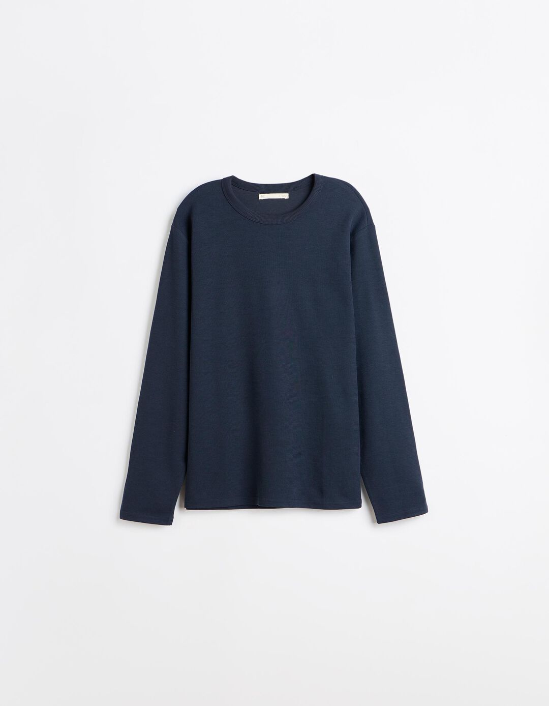 Camisola Efeito Waffle, Homem, Azul Escuro