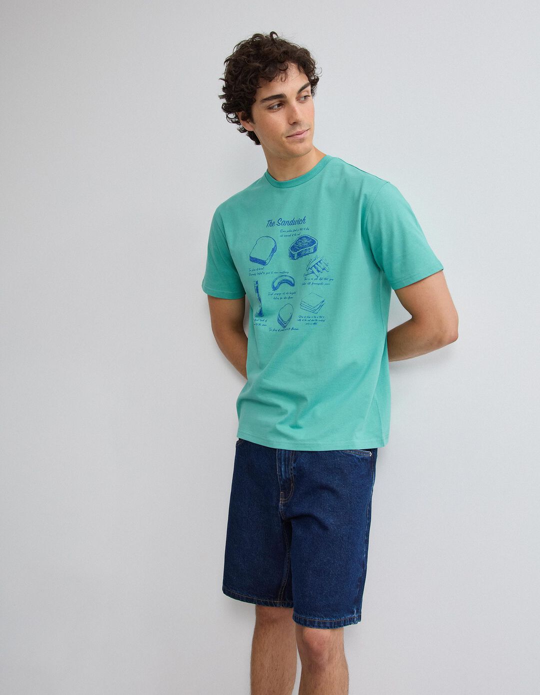 T-shirt Jersey, Homem, Verde Claro
