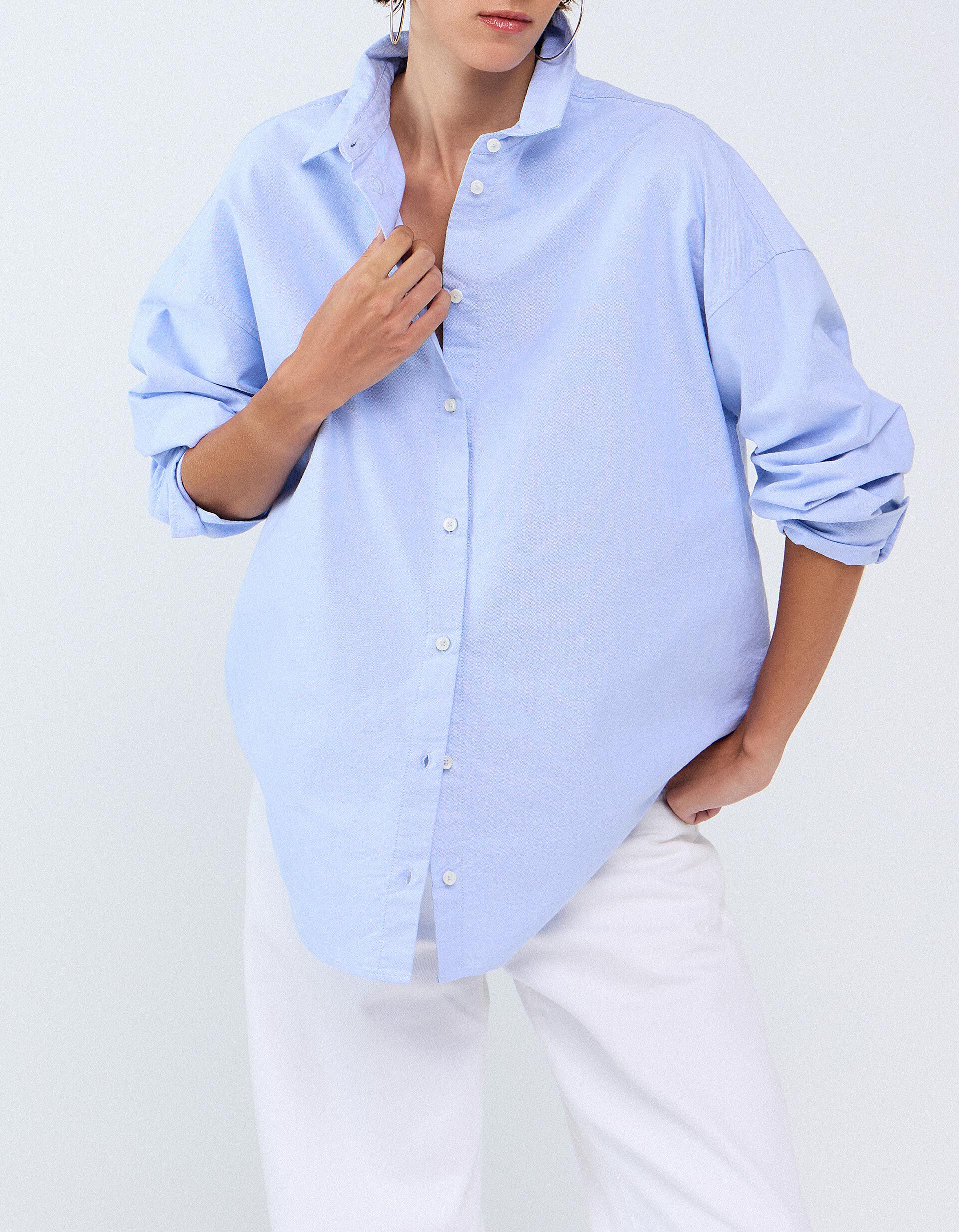 Comprar Online Camisa Oxford, Mulher, Azul